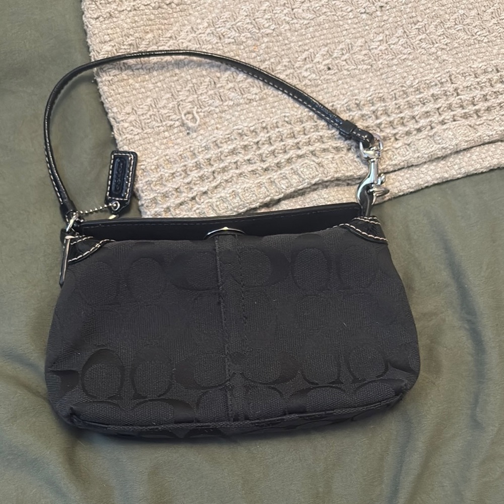 Elegant Black Coach Handbag